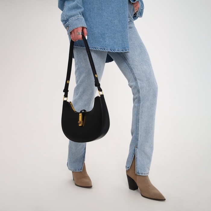 Сумка женская TEXTURA, маленький размер, цвет чёрный