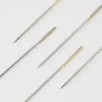 Иглы швейные для гобелена, d=1.15 мм, 4 - 4.8 см, с золотым ушком, 6 шт.