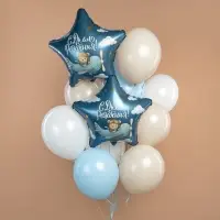 Воздушные шары фольгированные 19" &laquo;С днем рождения, пилот&raquo;, 5 шт.