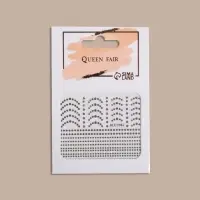 Наклейки для ногтей &laquo;Бусинка&raquo;, металлизированные, цвет серебристый