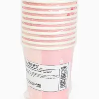 Стакан одноразовый бумажный &laquo;С Днём рождения, собачка&raquo;, розовый, 250 мл