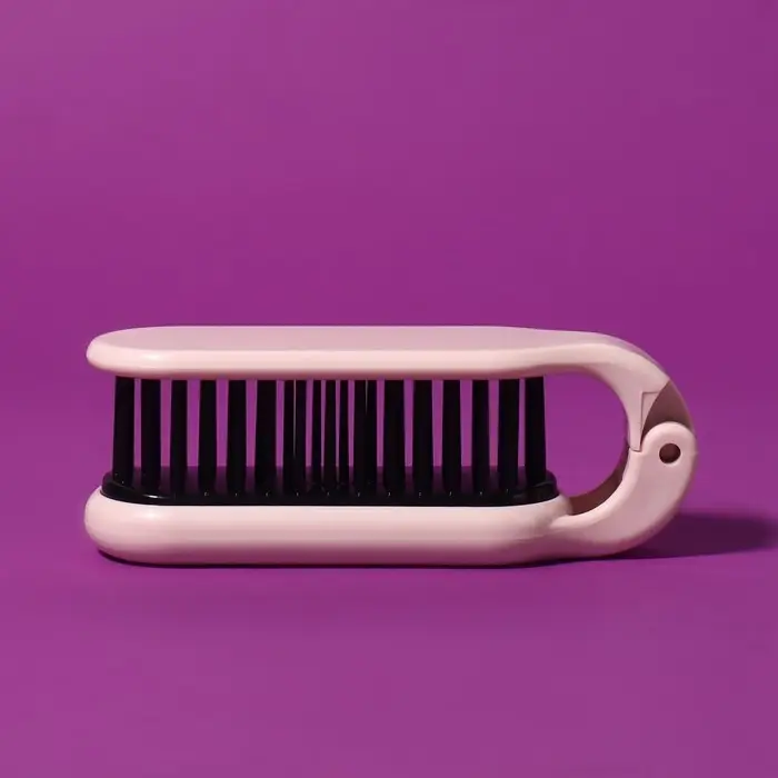 Расчёска массажная, складная, с зеркалом, 3 &times; 10 см, цвет МИКС