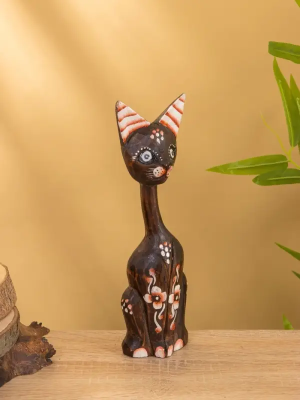 Сувенир &laquo;Кошка в ошейнике&raquo;, 7&times;3.5&times;20 см, дерево