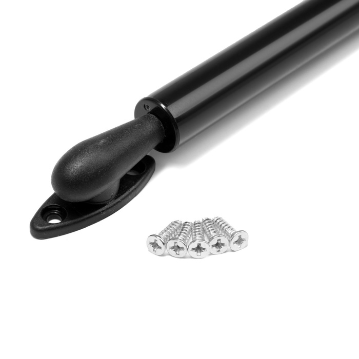 Газовый лифт ТУНДРА GG080BL, 80N, с доводчиком, цвет черный, 2 шт TMP