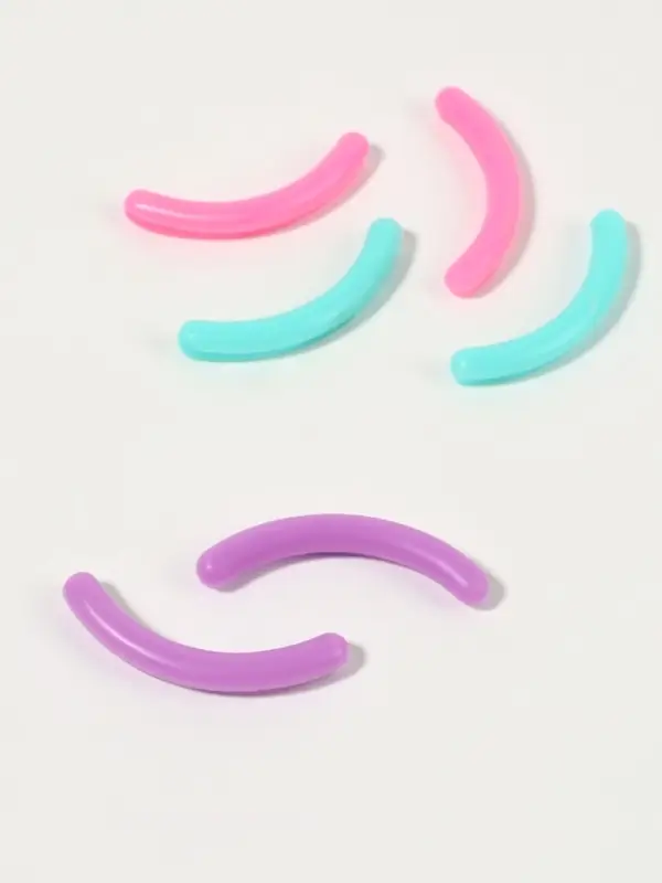 Сменные резинки к щипцам для ресниц, набор - 6 шт., разноцветные