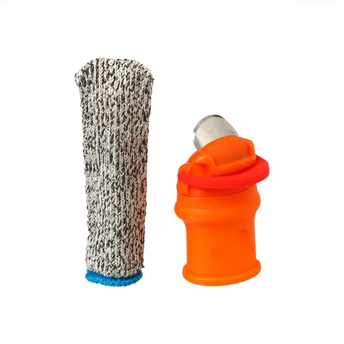 Напальчник с лезвием + 1 защитный напальчник, для сбора урожая, Greengo