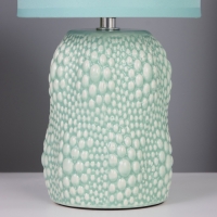 Лампа настольная "Иссин" 1х40Вт Е14 бирюзовый 15х15х30см