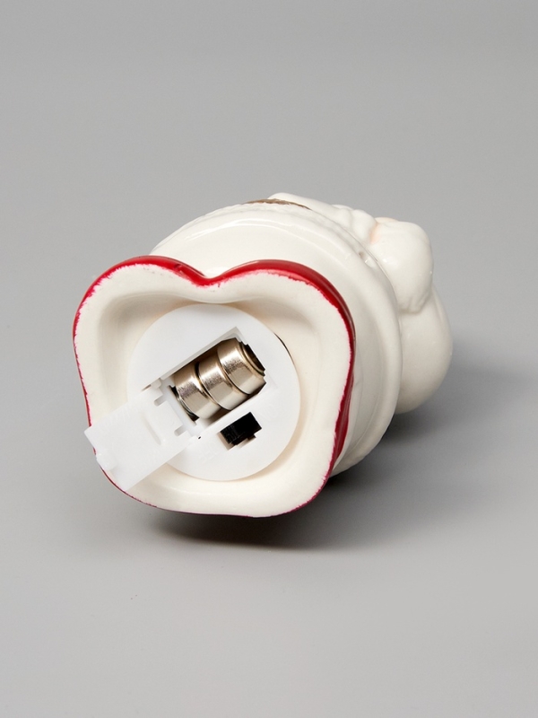 Светодиодная фигура "Дед мороз в свитере" 13.8х6х7, 1 LED, LR44x3(в компл.), Т/БЕЛЫЙ