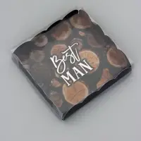 Коробка для печенья, &laquo;Мужчине&raquo;, 15&times;15&times;3 см