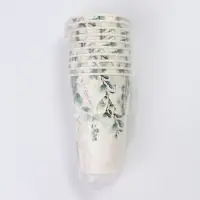 Стакан одноразовый бумажный &laquo;Зелень&raquo;, 400 мл