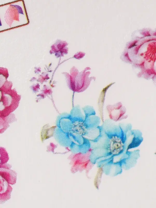 Слайдеры для ногтей &laquo;Летнее поле&raquo;, разноцветные