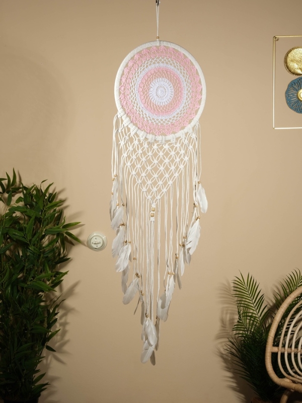 Ловец снов "Нежный тона" 32х90 см.