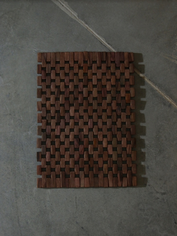 Коврик из тикового дерева, 40х30х0,7 см