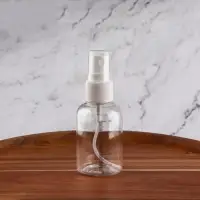 Бутылочка для хранения, с распылителем, со шкалой деления, 50 мл, белая, прозрачная