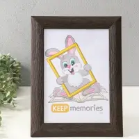 Фоторамка для фото 21х30 см (с ножкой) "Luxe Elegance" пластик, коричневый, (пластик экран)