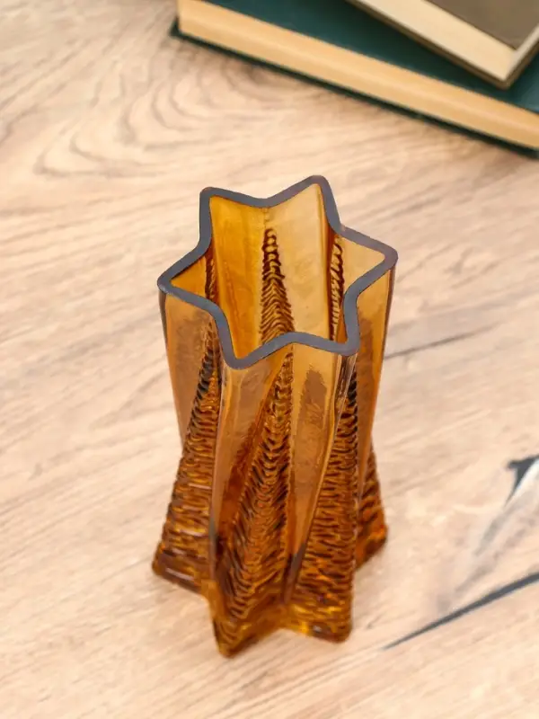 Ваза стекло настольная "Флоранс" 25х11х9 см, коричневый