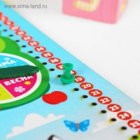 Календарь обучающий &laquo;Лесные животные&raquo; 27х20 см, с часами, из дерева