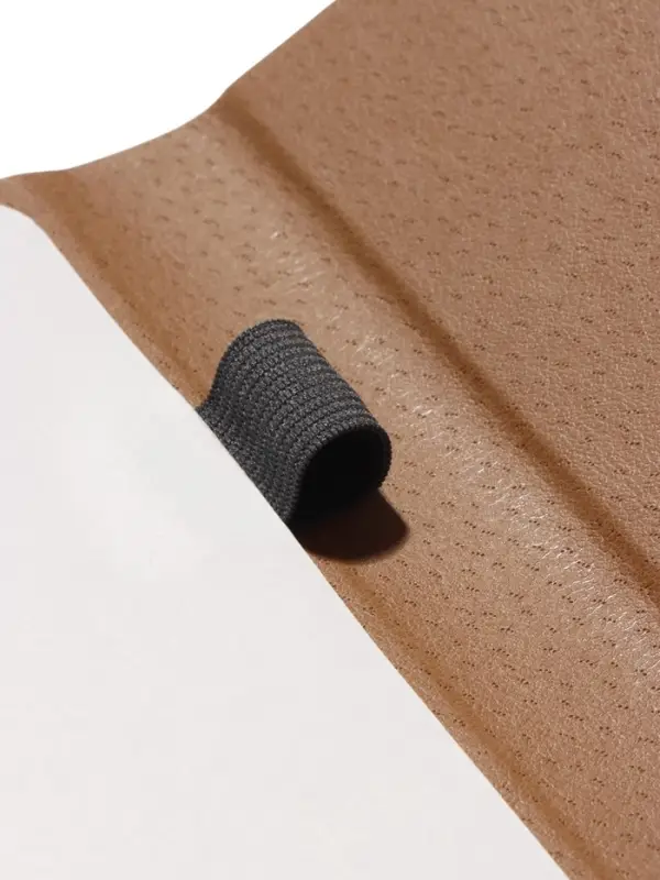 Ежедневник недатированный формат А5, с клапаном, 112л, линия, пвх, Бежевый