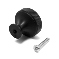 Ручка-кнопка CAPPIO PK323, d=30 мм, цвет черный, 8 шт.