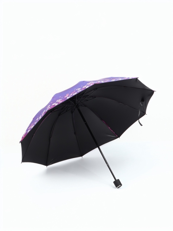 Зонт механический &laquo;Хамелеон&raquo;, эпонж, 4 сложения, 10 спиц, R = 49/56 см, D = 112 см, цвет МИКС