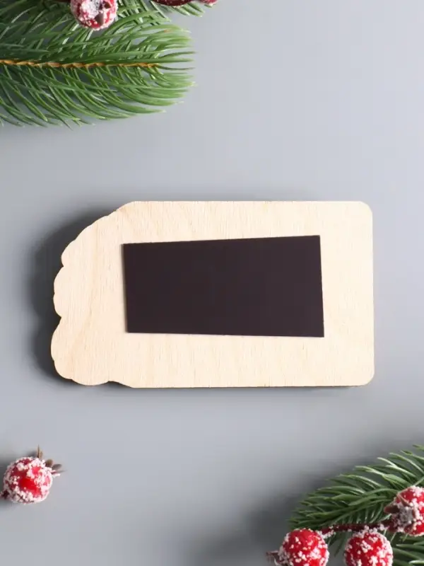 Магнит новогодний с блоком для заметок &laquo;Здоровья&raquo;, размер магнита 6&times;11 см