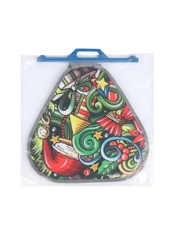 Ледянка мягкая Xmas, треугольная, цвет МИКС