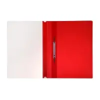 Папка - скоросшиватель Calligrata, А4,160 мкм, красная, прозрачный верх