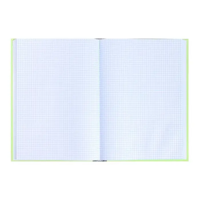 Книга учета, 128 листов, обложка картон 7Б, блок ОФСЕТ, клетка, цвет зеленый (имитация)