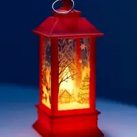 Набор светодиодных фигур, 3 шт, "Яркие фонари", 13х5.5х5.5 см, от бат.3хAG13, Т/БЕЛЫЙ