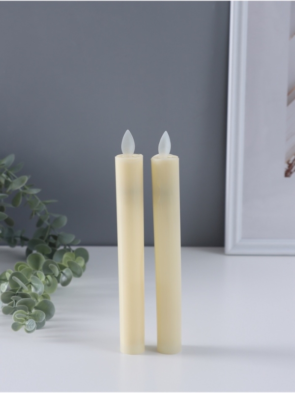 Ночник свеча "Романтика" набор 2 шт LED 3xААА 2,2х2,2х22см