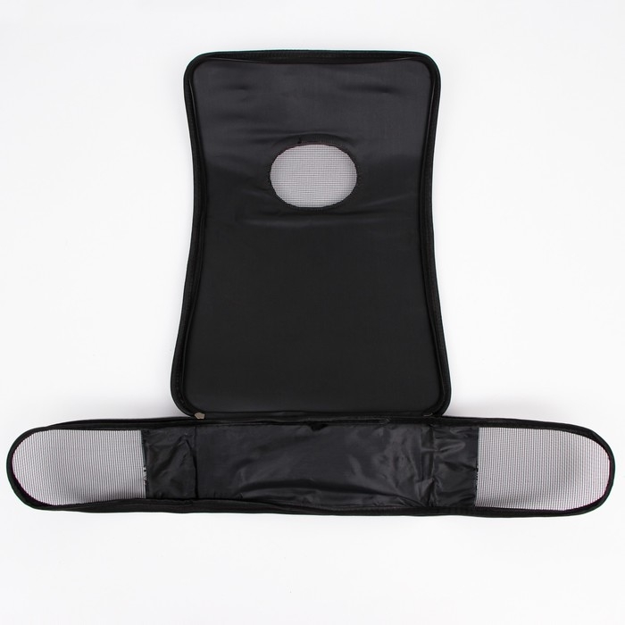 Сумка-переноска каркасная "Играющие котики", размер S, 37,5 х 17 х 22 см, серая