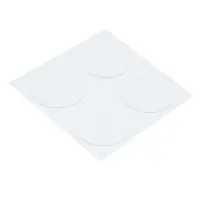 Двусторонние самоклеящиеся держатели ТУНДРА, d=33.5 мм, прозрачные, 4 шт.