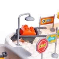 Интерактивный набор-парковка &laquo;Приключения на стройке&raquo;, 4 машинки в наборе, подвижные элементы, аксессуары