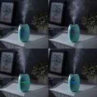 Увлажнитель HM-17 "Ушки", ультразвуковой, 0.26 л, 2 Вт, подсветка, USB ( в комп-те)