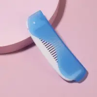 Расчёска складная, 17,3 &times; 3,1 см, цвет синий/белый