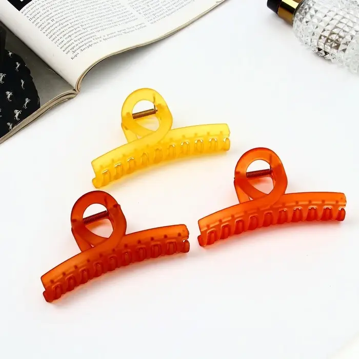 Крабик для волос &laquo;Фрида&raquo;, дуга овал матовый, 11 см, МИКС