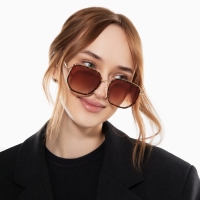 Очки солнцезащитные uv 400, дужка 14 см, ширина 13 см, линза 5.1&times;5.7 см