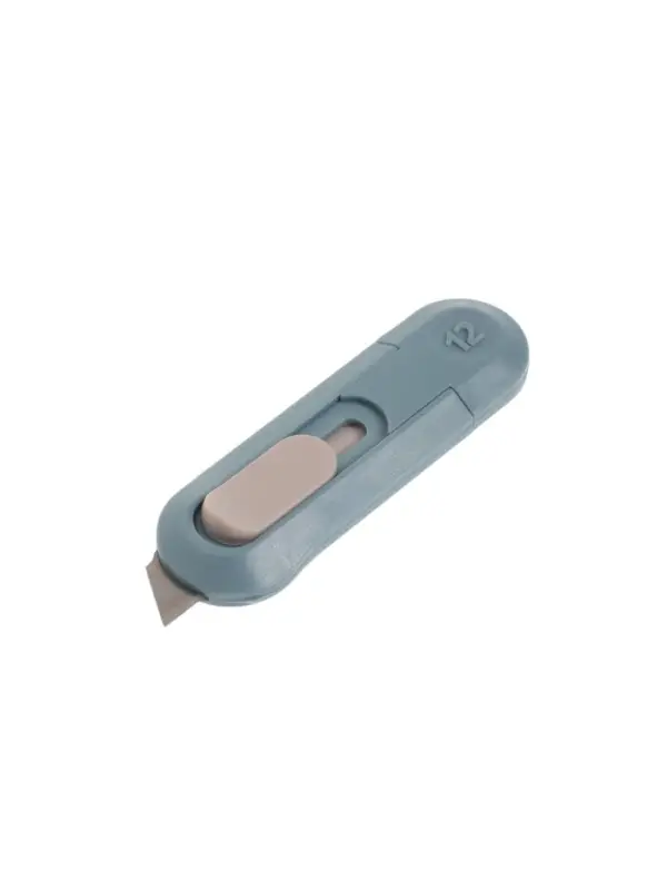 Нож универсальный ТУНДРА, мини, пластиковый корпус, возвратное лезвие, 12 мм