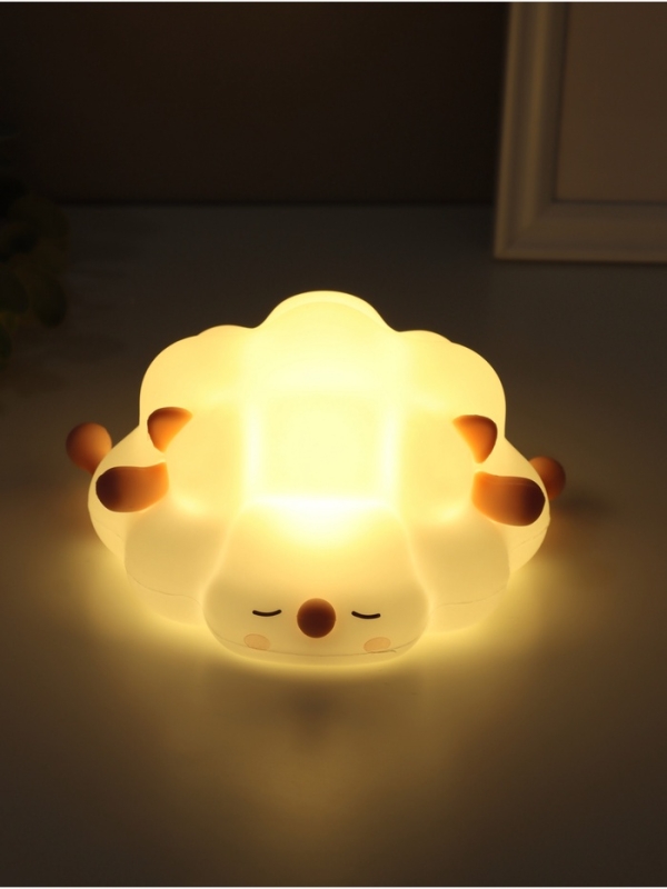 Ночник антистресс "Барашек" 2Вт LED RGB USB 13,8х16,5х8см