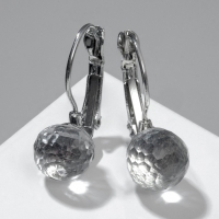 Серьги со стразами &laquo;Радужный день&raquo; шарик гранёный, цвет МИКС