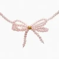 Чокер &laquo;Цветок&raquo; хрусталик, цвет розовый в золоте, 37 см + 5 см доп, цепочка