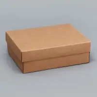 Коробка складная, крафт, 16.5&times;12.5&times;5.2 см