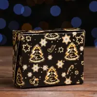 Коробка подарочная новогодняя складная &laquo;Настроение&raquo;, 10&times;8&times;3.5 см