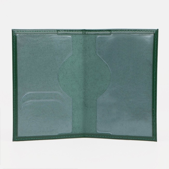 Обложка для паспорта, цвет зелёный