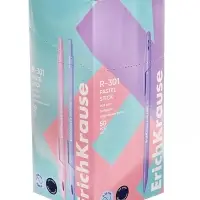 Ручка шариковая ErichKrause R-301 Pastel Stick, узел 0.7 мм, чернила синие, длина линии письма 2000 метров