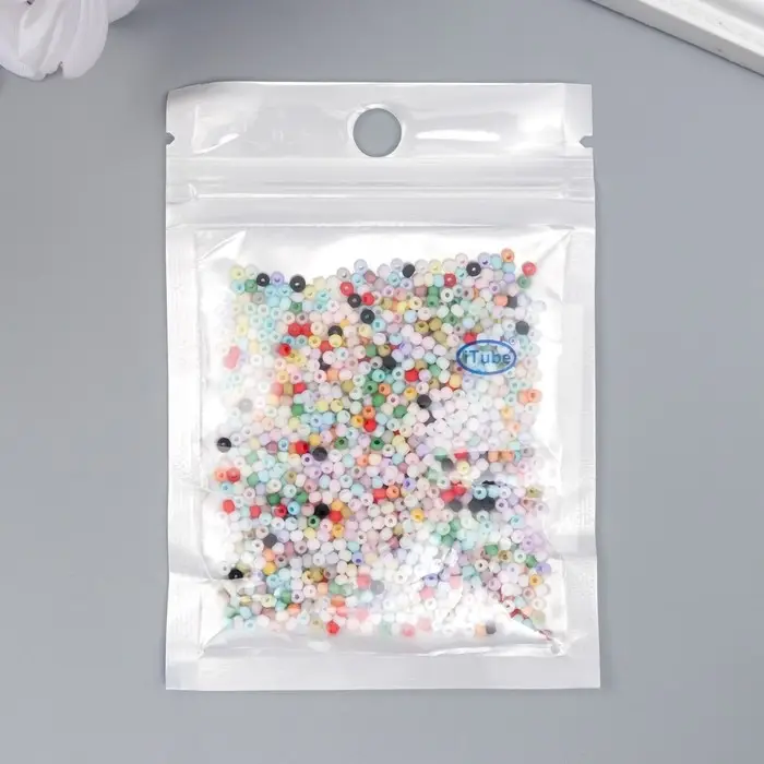 Бисер стекло 11/0 "Матовый. Меланж цветной" 10 гр