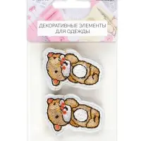 Наклейка на одежду &laquo;Медвежонок&raquo;, с клеевой основой, 3.5&times;5.2 см, разноцветная