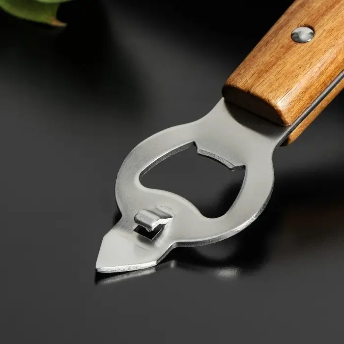 Нож консервный Доляна &laquo;Дровосек&raquo;, нержавеющая сталь, цвет коричневый