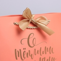 Пакет подарочный, упаковка, &laquo;С тёплыми пожеланиями&raquo;, 19 х 20 х 9 см