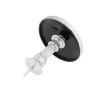 Крючок для штор CAPPIO KS033, d=98 мм, цвет серебро с золотом, 2 шт